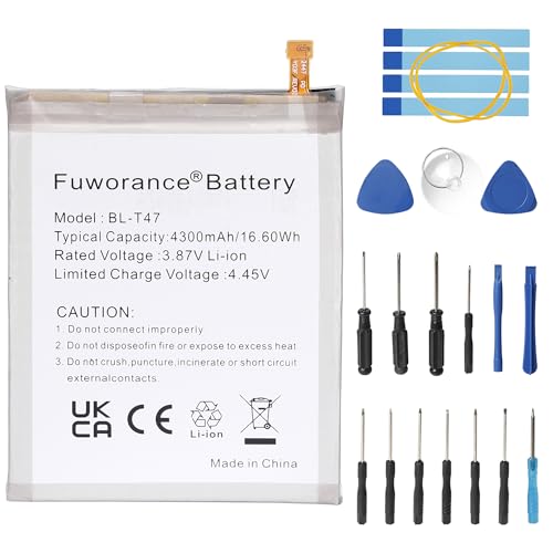 Fuworance 4300mAh 3.87V BL-T47 Batterie de Rechange Compatible avec LG Velvet 5G UW LM-G900VM G900...