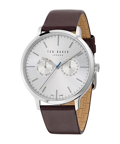 Montre Quartz Ted Baker Homme avec Bracelet en Cuir Noir Chic BKPHAS5019I