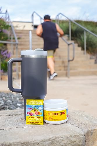 Electrolytes Powder Packets - Electrolytes No Sugar - Hydration Packets - Electrolyte Mix - Keto Electrolytes - Fasting Electrolytes - Water Enhancer, No Tablets, Sports Drink - 30 Packets Tropical #TOP3