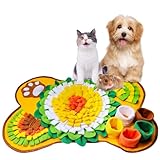 ノーズワークマット 犬 おもちゃ 嗅覚トレーニング 知育玩具 しつけ用品 エネルギー消耗 (黄色, 65*45 cm)