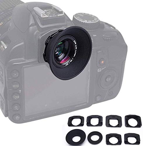 McoPlus 1.08x-1.60x Zoom Mirino Lente per oculare per Canon 5D Mark II III 6D 7D 60D 70D 550D 600D e Nikon D7100 D7000 D3100 D800 D750 D600 D90 D80 e Pentax Sony Olympus Fujifim Samsung Sigma Minoltaz DSLR Camera (Oculare)