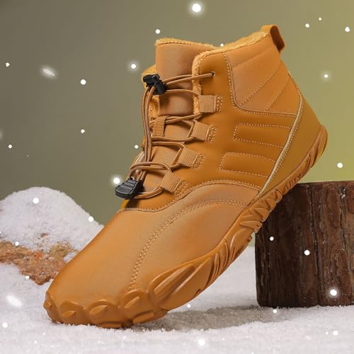 Peak Footwear for Women Men Neuropathy Non-Slip and Comfortable Winter Barefoot Shoes Wide Toe Box Ankle Boots Waterproof Walking Boots2