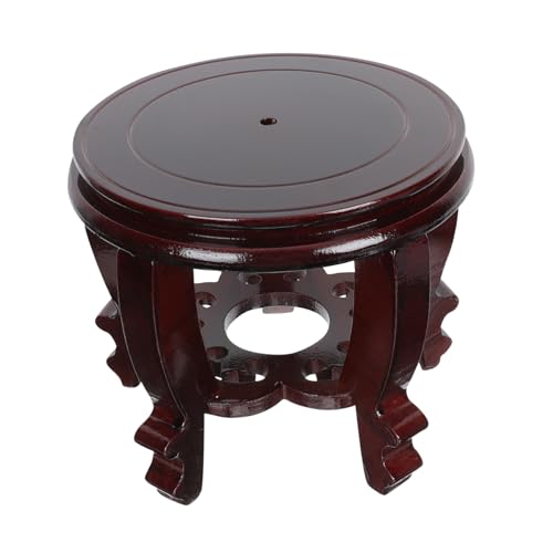 AKOOSY Présentoir en Bois Massif Style Antique pour Déco Aquarium pour Poissons Socle Stable et Ornement Artisanal pour Fête Chambre ou Fenêtre