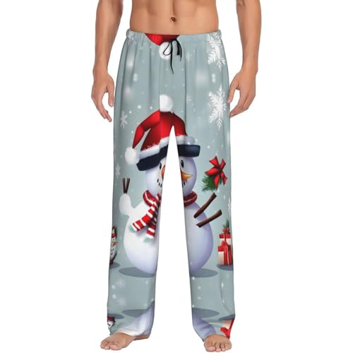 Pantalon de pyjama homme EdWal noir S pour des soirées d'hiver cocooning au chaud