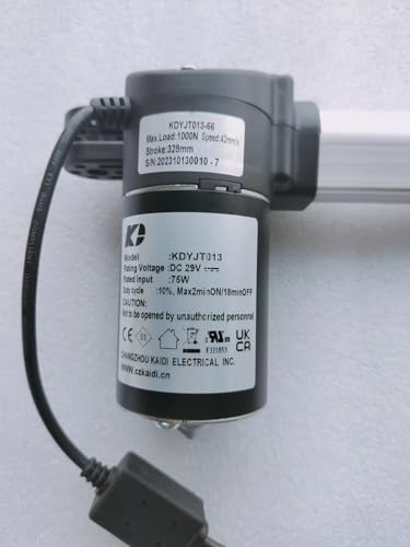 Kroshine Power Recliner Motor Replacement with Cord Model KDYJT013-66 Linear Actuator for Sofa Lift Chair Couch Massage Seat Bed, Aluminum