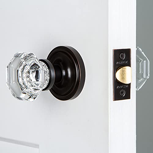 Nostalgic Warehouse Classic Rosette Privacy Waldorf Door Knob In Timeless Bronze #TOP1