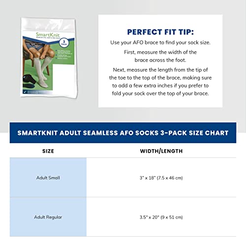 Seamless AFO Interface Socks 3 Pack - Adult Sizes3