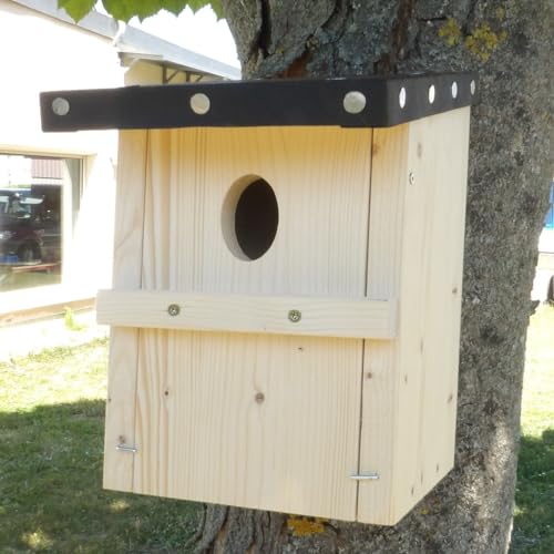 Nistkasten Gartenrotschwanz 48/32 mm Bausatz Manufaktur Martinshof L: 15,5cm B: 15,5 cm Höhe: 33 cm Einflug-Loch Höhe:...