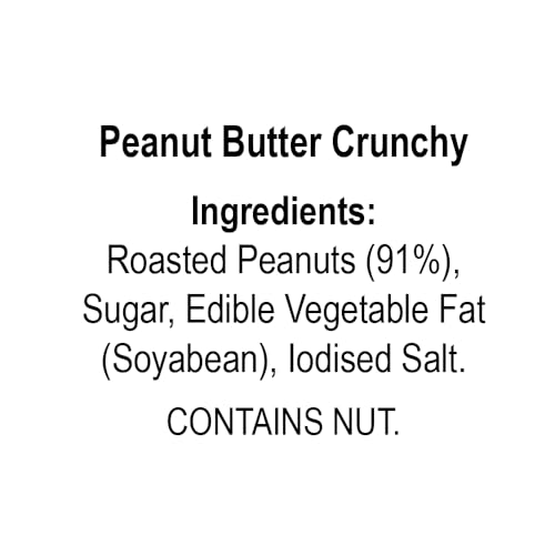 Image of Dr. Oetker FunFoods Peanut Butter Crunchy,750G|91% Roasted Peanuts|25% Protein per 100G|Source Of Vitamin E,B3 & B6|Nutty & Sweetened Nut Butter|Plant-Based Protein Spread