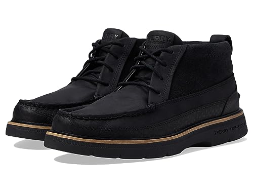 Sperry Mens Shoes Men's A/O PLUSHWAVE Lug Chukka Boot, Black, 8