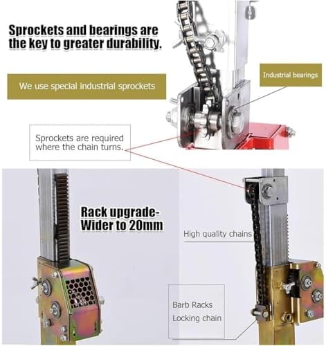 Heavy-Duty Drywall Lifter - 80kg Capacity Panel Lifter for Construction, Furniture Upholstery, Commercial & Industrial Use with 4" Casters (4m)