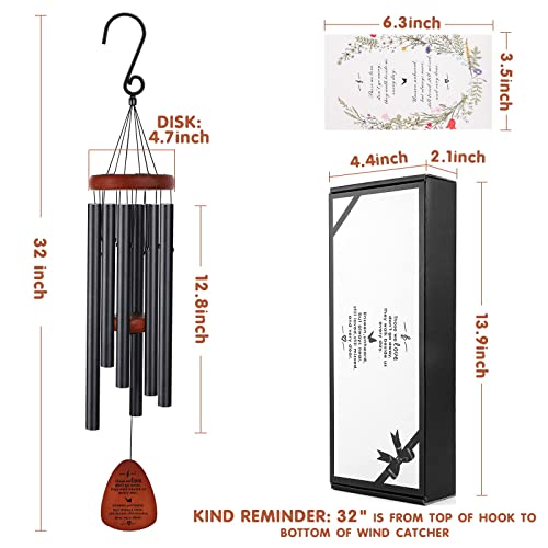 Image of Memorial Wind Chimes for Outside, Sympathy Gift for Loss of Loved One Mom Dad, Ideal for Funeral, Remembrance & Bereavement, Outdoor Use