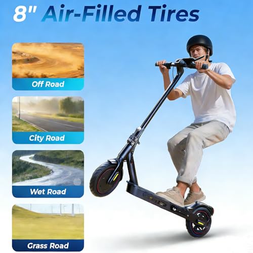 Image of Electric Scooters - Electric Scooter Adults, 1200W /1000W /500W Motor, 28 /25 /21 /18 MPH Top Speed, 10'' /8.5'' Tires, 28 /25 /23 /21Miles, APP Control E Scooter for Teens