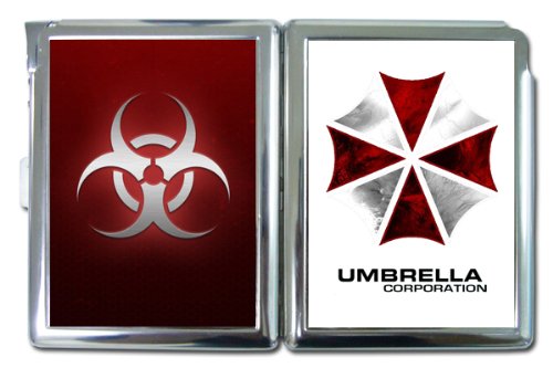 Resident Evil Umbrella Corp Cigarette Case built in Lighter Wallet card Holder
