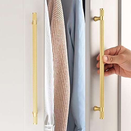 AGINOS Maniglie da Cucina Zigrinate 2 Maniglie per...