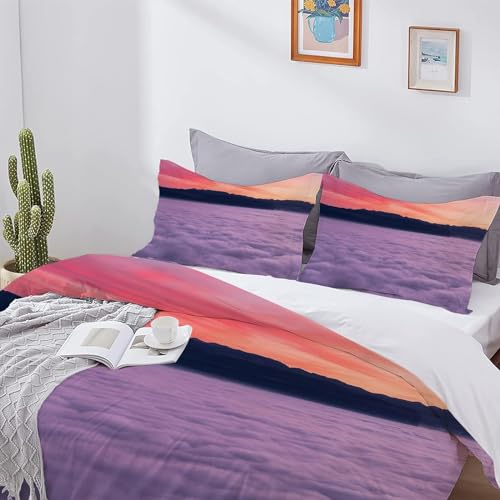 Parure housse de couette 120 x 150 cm White Clouds qualité supérieure microfibre