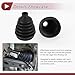 HEROFFIX 1 Set CV Joint Boot Kit for Toyota RAV4 2005-2020 for Toyota Camry 2002-2003 Outer Constant Velocity Joint Boot W/Clamps No.442842120 Black Rubber