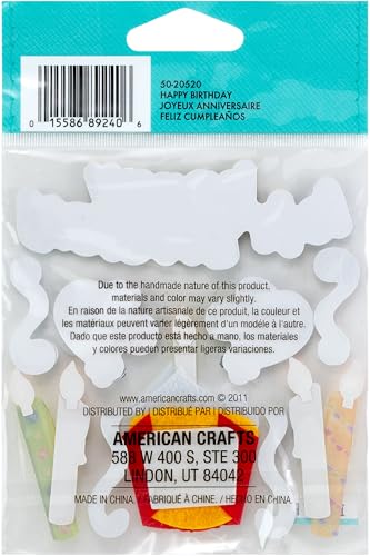 Jolee's Boutique Dimensional Stickers, Happy Birthday