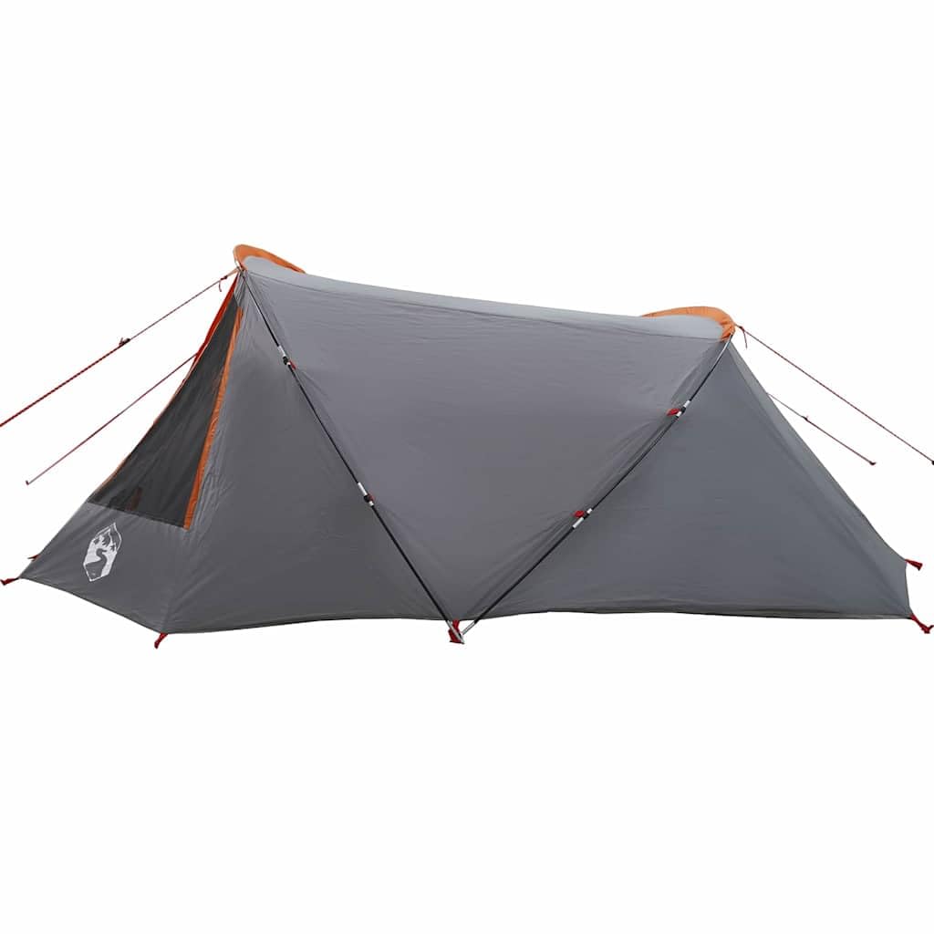 Tente Tunnel 3 Personnes Gris et Orange 328 x 228 x 115 cm,équipements Sportifs,Loisirs de Plein air,Camping et randonnée,Tentes,3.94 kg-42004052