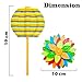 Pack of 2 Candy Flower Toy for Kids - Lollipop Shaped Hand Twisting and Rotating Colorful Flower Gift for Boys and Girls - Color As Per Stock