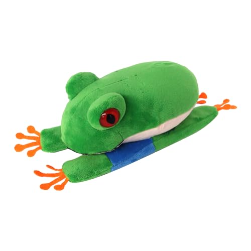 The Petting Zoo Green Red-Eyed Tree Frog Slap Bracelet, Kids Gifts, 10 in