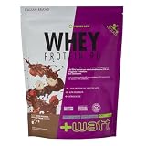 Whey Protein 90 - Proteine del Siero del Latte al 90% - Formato: 750 g Doypack - Gusto: Crema Nocciola