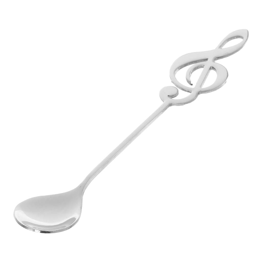 Keaiduoa Stainless Steel Musical Note Shape Coffee Tea Stirring Spoon Creative Cutlery Tableware Kitchen Tool
