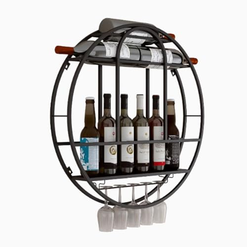 Étagère murale pour bouteilles de vin pour libérer le plan de travail de la cuisine