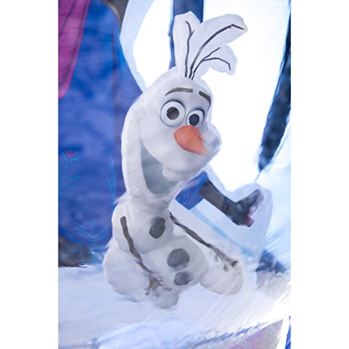 Gemmy 6' Christmas Disney's Frozen Elsa Anna & Olaf Lighted Snow Globe Airblown Outdoor