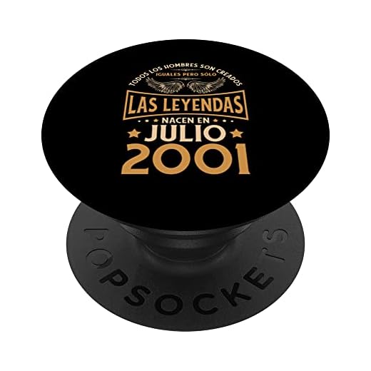 Cumpleaños Hombre Regalos Las Leyendas Julio 2001 PopSockets PopGrip Intercambiable