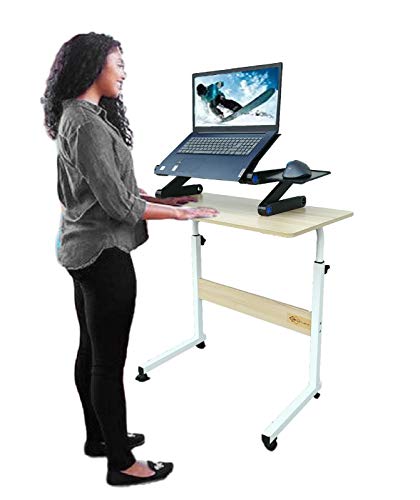 Soporte de laptop ajustable con ventilador USB y mouse pad miniatura 5