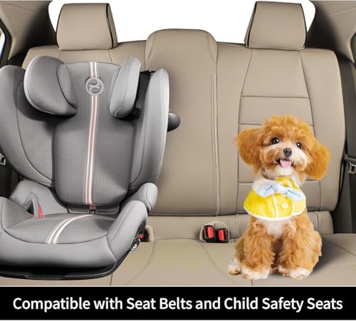 Image of EKR Rav4 Seat Covers Custom Fit for Toyota RAV4 Adventure,TRD-Off Road 2019 2020 2021 2022 2023 2024, Leather Car Seat Cover Full Set for SUV,Faux Leather(Beige)