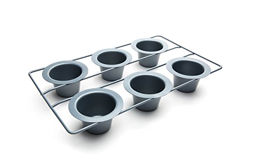 Fox Run Non-Stick Popover Pan, 6 Cup Yorkshire Pudding Pan, Grey by Fox Run - Used condition - US$17.52