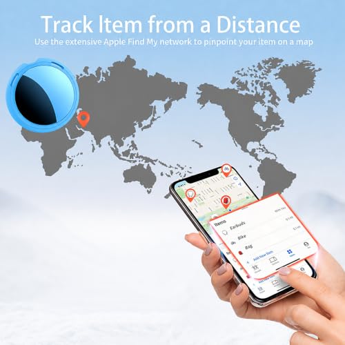 Image of 2 Pack Tracker Tags [Apple MFi Certified] Pair with Apple Find My (iOS Only) Bluetooth Air Smart Tags Key Finder Item Locator Waterproof Finder Worldwide Tracking for Pets Wallet Backpack Dogs Luggage