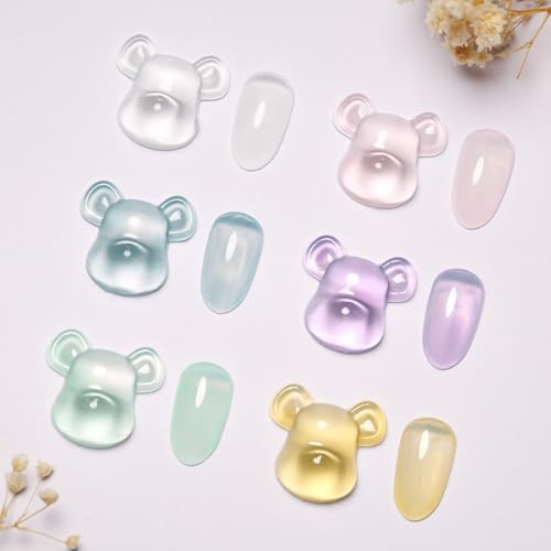 Kit 6 Esmaltes de Gel Misty Jelly 10ml Colores Místicos miniatura 6