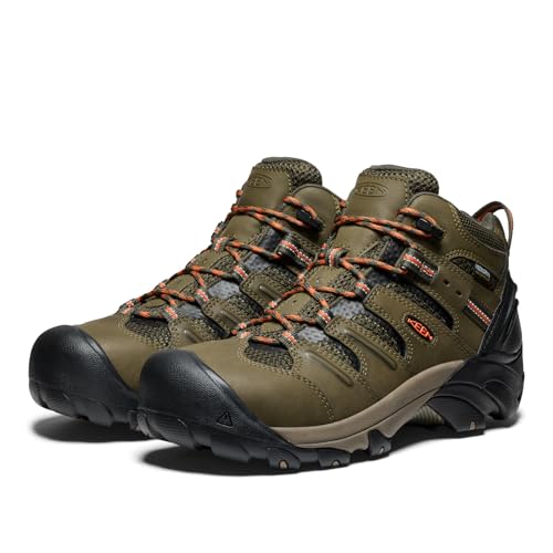 Image of KEEN Utility Men's Lansing Mid Height Steel Toe Waterproof Work Boots