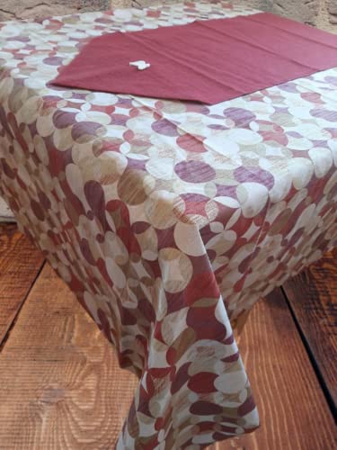 Mantel de mesa con corredor (Rojo, 6 personas) Cover