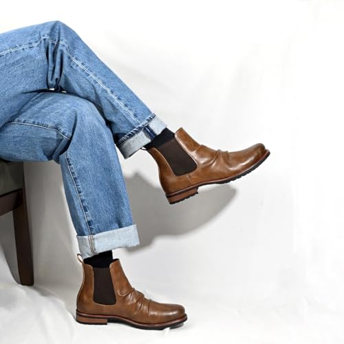 Men's Chelsea Boots Casual Dress Boots Ankle Slip On Boots3