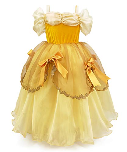 Cqdy Belle Princess Dress Costume Sleeveless Party Christmas Halloween 2-13T (6T-7T). #TOP4