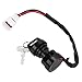 Ignition Key Switch Compatible with Yamaha Big Bear 350 400 Wolverine 350 Bear Tracker 250 Grizzly 600 80 Warrior 350 Kodiak 400 Timberwolf 250 Moto-4 350 Raptor 50 80 Breeze 125, OEM#4GB-82510-11-00