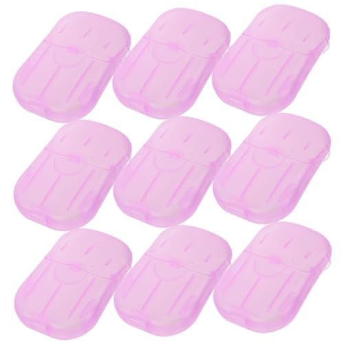 GANAZONO 15 Pack Compact Travel Soap Sheets Hand Soap Travel Size for Hotel Mall Public Use