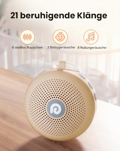 Dreamegg D11MAX Protable White Noise Machine for Baby, Soundmaschine, USB-C – Ansicht 5