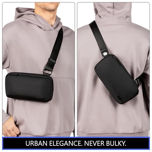 Minimalist Sling Bag EDC Crossbody for Men and Women – Slim Chest Shoulder Pack with Urban Elegance2