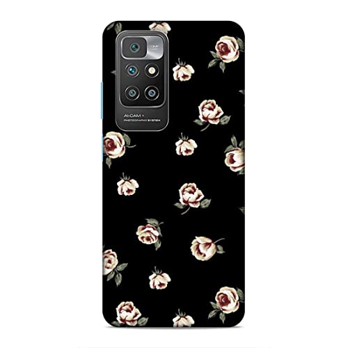 Image of Printed Mobile Back Hard Case Cover for Xiaomi Redmi 10 Prime | Multi Roses, Black Background, A-2183