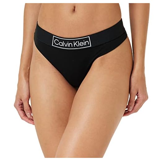 Calvin Klein Tanga Mujer, Black 774E, XS