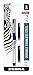 Zebra R-301 Stainless Steel Rollerball Pen with Bonus Refill, Fine Point, 0.7mm, Blue Ink, 1-Count