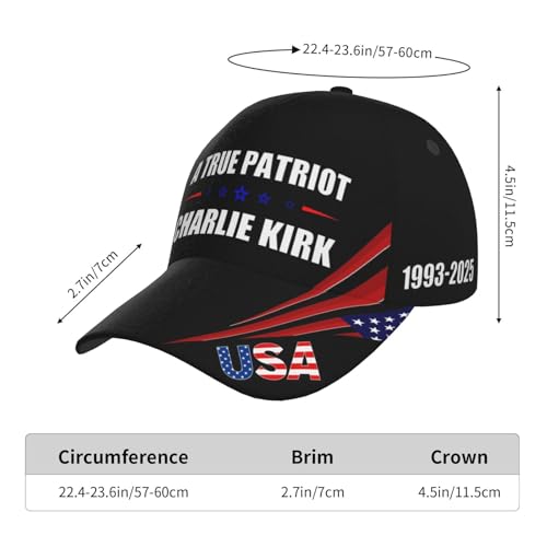 A True Patriot Charlie Kirk Gorra para Hombre miniatura 5
