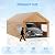 Carport 10x20 FT Heavy Duty, Outdoor Portable Garage with Removable Sidewalls & Doors, Waterproof, UV-Resistant Canopy Shelter for Vehicles, Boats, RVs, Trucks, All-Season Car Port,Yellow
