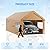 Carport 10x20 FT Heavy Duty, Outdoor Portable Garage with Removable Sidewalls & Doors, Waterproof, UV-Resistant Canopy Shelter for Vehicles, Boats, RVs, Trucks, All-Season Car Port,Yellow