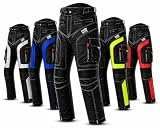Motorcycle Pants for Men Cordura 600D Waterproof Riding Pants with Armor Pockets, Removable Liner, Air Vents Touring Gear (US, Waist Inseam, 40, 34, Regular, Regular, Black)